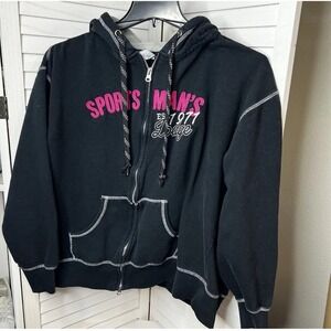 Signature Concepts Women's 2XL Zip Hoodie‎ Black Sportsman's Lodge 1971